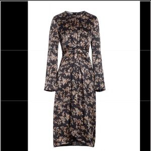 Vince Eden Branch Long Sleeve Maxi Dress Size M